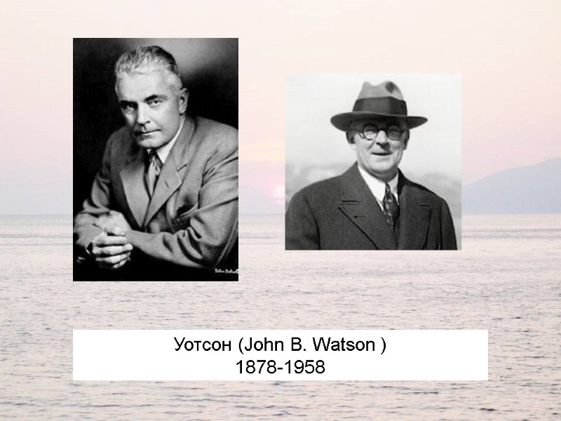 Уотсон (John B. Watson ) 1878-1958